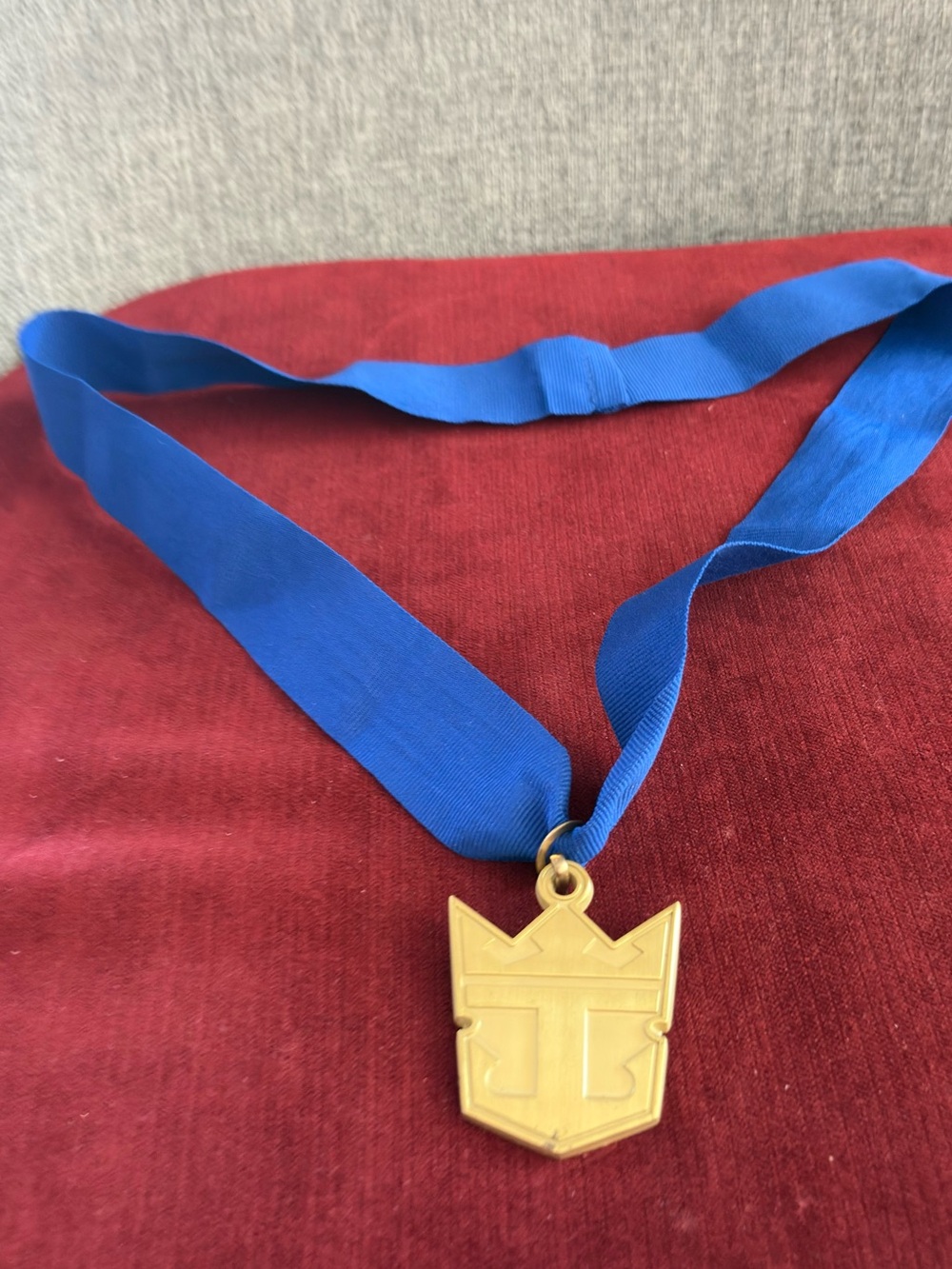 Collectible Official Royal Caribbean Cruise Activity Winner Gold Tone Medal⁠